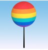 HappyBalls Happy Rainbow Car Antenna Topper / Cute Dashboard Accessory 